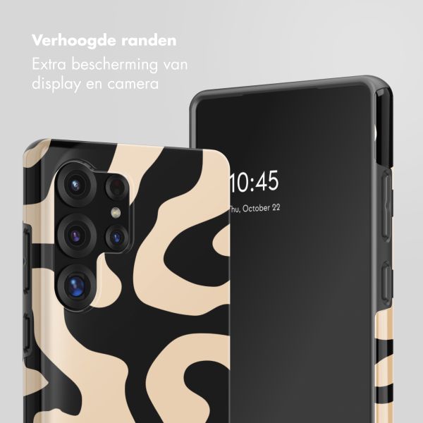 Selencia Vivid Backcover met MagSafe Samsung Galaxy S25 Ultra - Art Wave Black