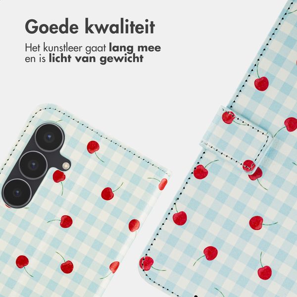 imoshion Design Bookcase Samsung Galaxy S25 FE - Cherry Check