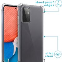imoshion Transparante Backcover met koord Samsung Galaxy A72 - Zwart
