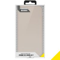 Accezz Liquid Silicone Backcover iPhone SE (2022 / 2020) / 8 / 7 - Stone