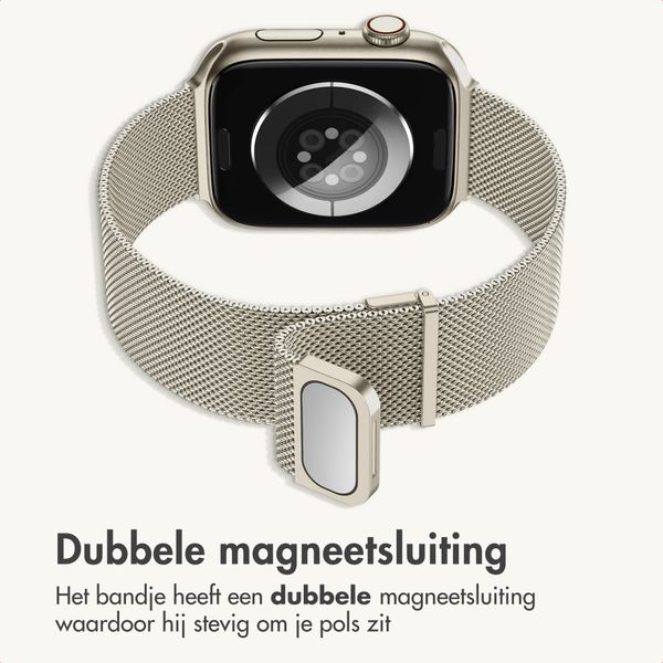 imoshion Milanees magnetisch bandje Apple Watch | 44/45/46/49 mm - Starlight