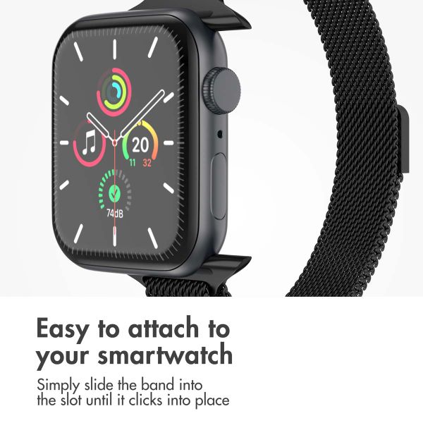 imoshion Slim Milanese Band Apple Watch | 38/40/41/42 mm - Black
