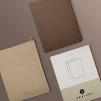 Selencia Riva Bookcase Samsung Galaxy Tab A11 Plus - Mocha Brown