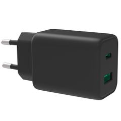 Accezz Power Plus Wall Charger - Oplader USB-C & USB aansluiting - Power Delivery - 33W - Zwart