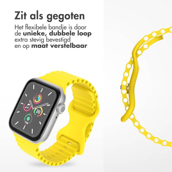 imoshion Athletic siliconenbandje Apple Watch Series 1 t/m 9 / SE (38/40/41 mm) | Series 10 (42 mm) - Geel