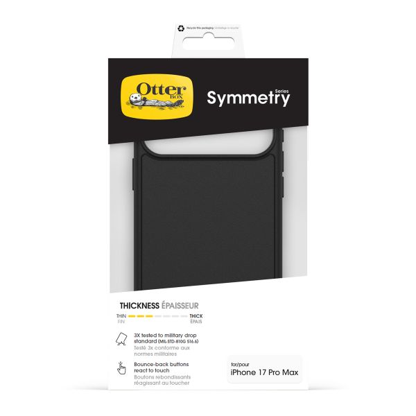 OtterBox Symmetry Clear Backcover MagSafe Apple iPhone 17 Pro Max - Black