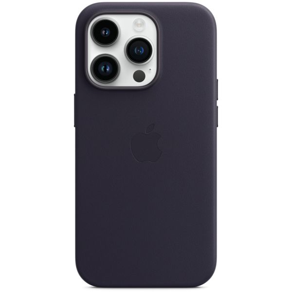 Apple Leather Backcover MagSafe Apple iPhone 14 Pro - Ink