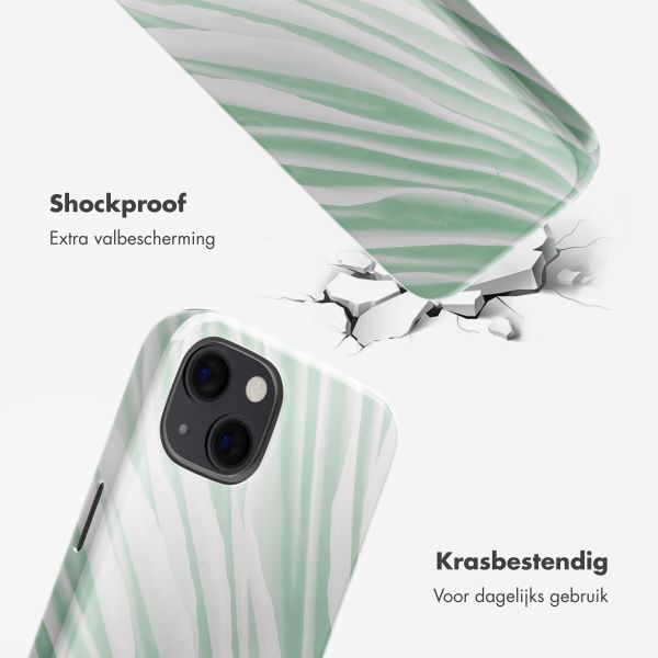 Selencia Vivid Backcover met MagSafe Apple iPhone 13 - Nature Grayed Jade