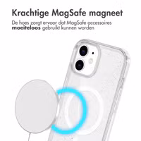 imoshion Sparkle Backcover met MagSafe Apple iPhone 12 (Pro) - Glitter Transparant