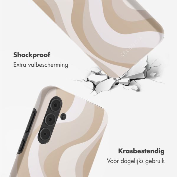 Selencia Vivid Tough Backcover Samsung Galaxy A55 - Desert Waves Beige