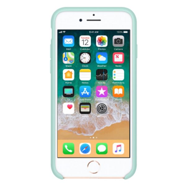 Apple Silicone Backcover Apple iPhone SE (2022 / 2020) / 8 / 7 - Marine Green