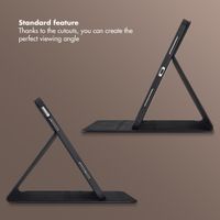 Selencia Riva Bookcase Apple iPad 11 (2025) 11 inch A16 / iPad 10 (2022) 10.9 inch - Black