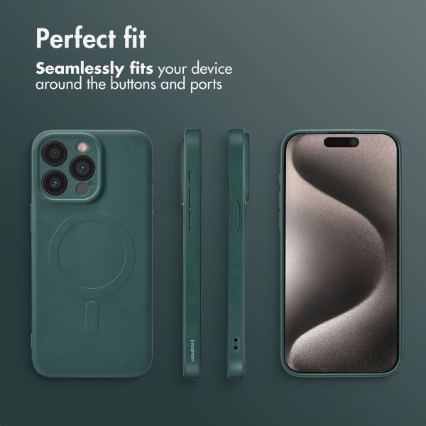 imoshion Colour Back Cover with MagSafe Apple iPhone 15 Pro Max - Dark Green