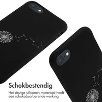 imoshion Siliconen design hoesje met koord iPhone SE (2022 / 2020) / 8 / 7 - Dandelion Black