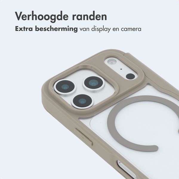 imoshion Transparante Bookcase met MagSafe Apple iPhone 17 Pro - Beige