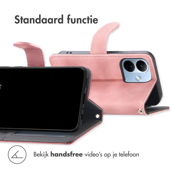 imoshion Bookcase met koord Xiaomi Redmi Note 17 Pro - Roze