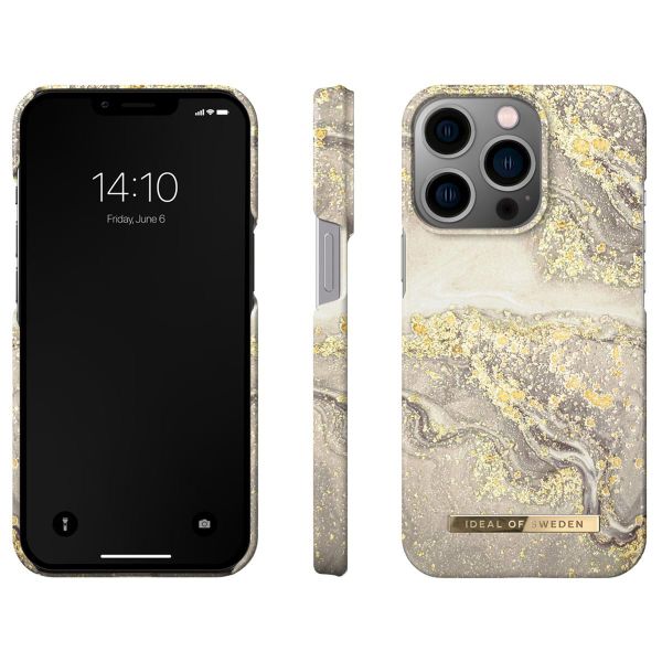 iDeal of Sweden Fashion Backcover Apple iPhone 13 Pro - Sparkle Greige Marble