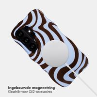 Selencia Vivid Wavy Backcover met MagSafe Samsung Galaxy S26 Ultra - Dream Swirl Chocolate
