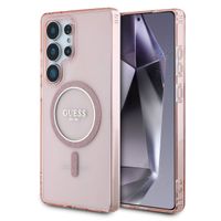 Guess MagSafe IML Glitter Gradient Case Samsung Galaxy S25 Ultra - Roze