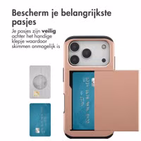 imoshion Backcover met pasjeshouder Apple iPhone 18 Pro / 17 Pro - Rose Gold