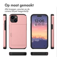 imoshion Backcover met pasjeshouder Apple iPhone 15 - Rosé Goud