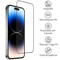 Accezz Gehard Glas Full Cover Screenprotector Apple iPhone 15 Pro