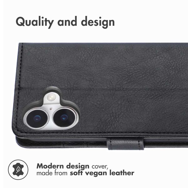 imoshion Luxury Bookcase Apple iPhone 16 - Black