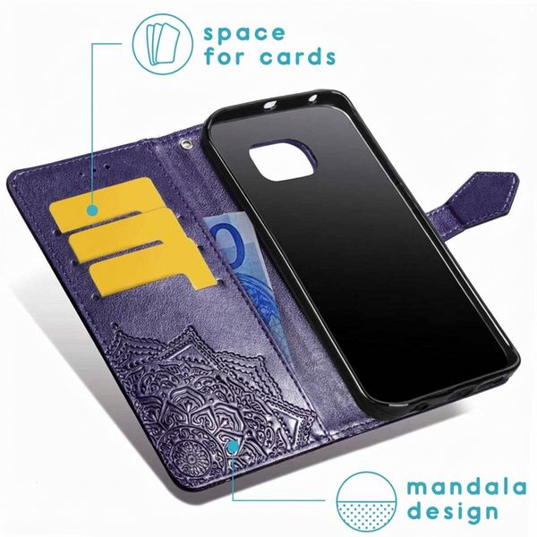 imoshion Mandala Bookcase Samsung Galaxy S7 - Paars