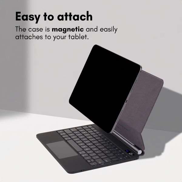 Accezz Magnetic Bluetooth Keyboard Apple iPad Air 13 inch (2026) M4 / (2025) M3 / (2024) M2 / iPad Pro 12.9 (2018/2020/2021/2022) - QWERTY / NL - Black