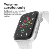 imoshion Siliconen⁺ bandje Apple Watch Series 1 t/m 9 / SE (38/40/41 mm) | Series 10 / 11 (42 mm) - Maat S/M - Wit