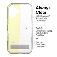 ZAGG Crystal Palace Snap KickStand Case met MagSafe iPhone 16 - Transparant