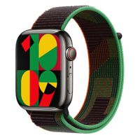 Apple Sport Loop Band Apple Watch Series 1 t/m 10 / SE / Ultra (2) (44/45/46/49 mm) - Black Unity