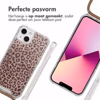 imoshion Design hoesje met koord Apple iPhone 13 - Leopard Mood