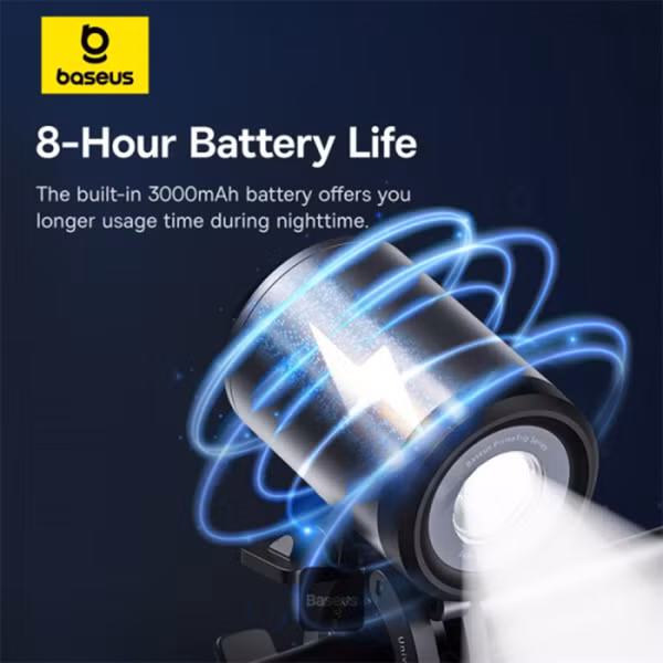 Baseus PrimeTrip 2-in-1 Telefoonhouder Fiets met Fietslamp - Magnetisch - Universeel - Cosmic Black