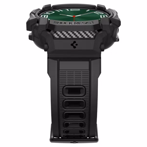 Spigen Rugged Armor™ Pro Case Samsung Galaxy Watch Ultra (2024/2025) - Mat Zwart
