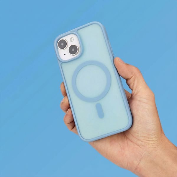 imoshion Color Guard Backcover met MagSafe Apple iPhone 15 - Lichtblauw