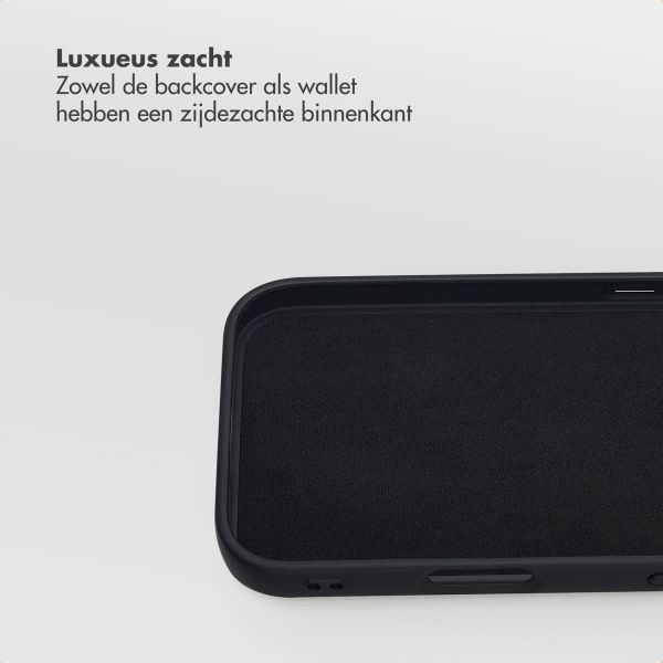 Selencia Olyn Uitneembare Bookcase met MagSafe Apple iPhone 17 Pro - Zwart