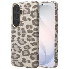 Selencia Sabi Backcover Panterprint met MagSafe Samsung Galaxy S26 - Soft Ivory