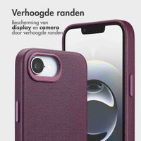 Accezz Leather Bookcase 2-in-1 met MagSafe Apple iPhone 16e - Heath Purple