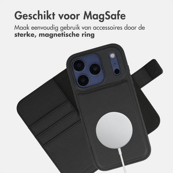 imoshion Uitneembare 2-in-1 Luxe Bookcase Apple iPhone 17 Pro - Zwart