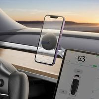 Baseus T-Space Series Magnetische Telefoonhouder auto - Dashboard en middenconsole - MagSafe - Frost Silver