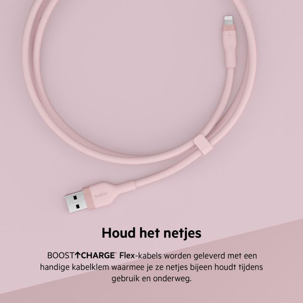 Belkin Boost↑Charge™ USB-A naar Lightning kabel siliconen - 1 Meter - Roze