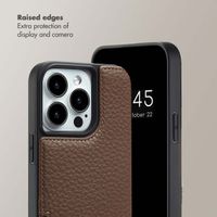 Selencia Nova Phone Case with Cord and Card Holder Apple iPhone 13 Pro - Mocha Brown