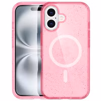 imoshion Sparkle Backcover met MagSafe Apple iPhone 16 - Glitter Roze