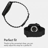 imoshion Magnetic Faux Leather Band Apple Watch | 38/40/41/42 mm - Black