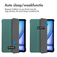 imoshion Trifold Bookcase Apple iPad Air 13 inch (2025) M3 / (2024) M2 - Donkergroen