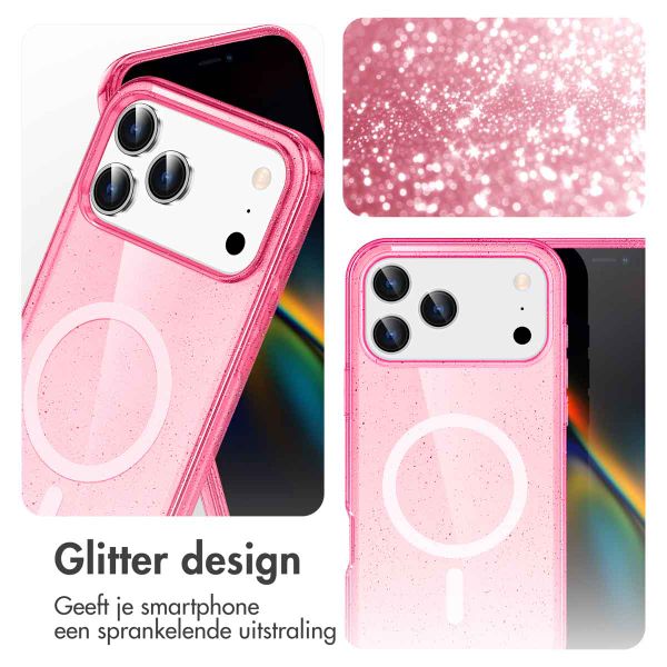 imoshion Sparkle Backcover met MagSafe Apple iPhone 17 Pro - Roze