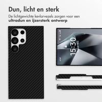 Accezz MagSafe Kevlar Backcover Samsung Galaxy S24 Ultra - Zwart