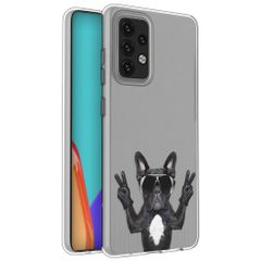 imoshion Design hoesje Samsung Galaxy A52(s) (5G/4G) - Bulldog - Zwart