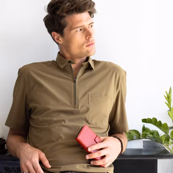 Selencia Echt Leren Bookcase Apple iPhone 12 Mini - Rood